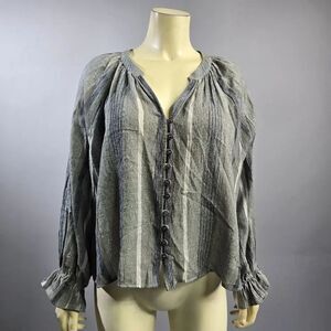 DREW Gray Blouse Top R6